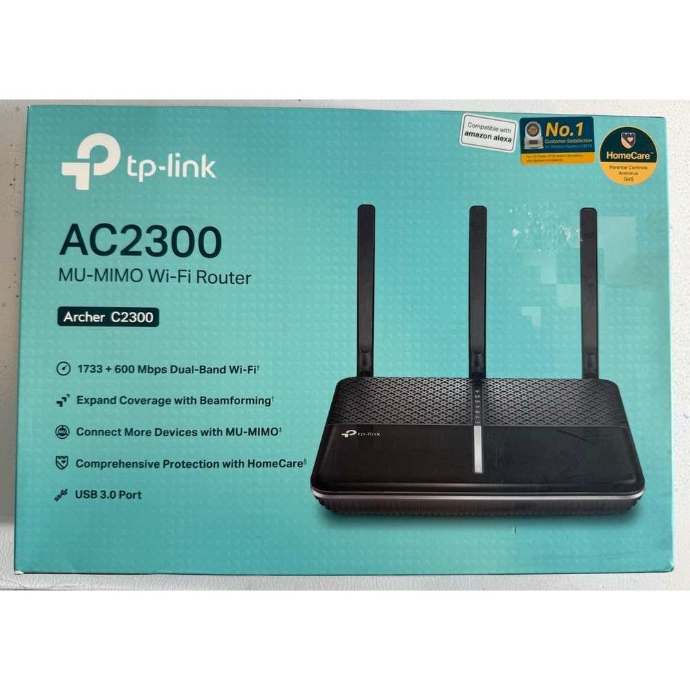 TP-Link AC2300‎ Archer C2300 MU-MIMO Dual Band Wi-Fi Router 600/1733Mbps BLACK